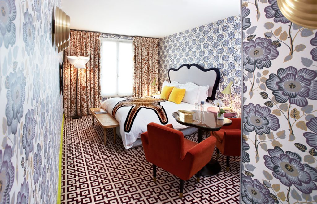 design Bedroom hotel parisian