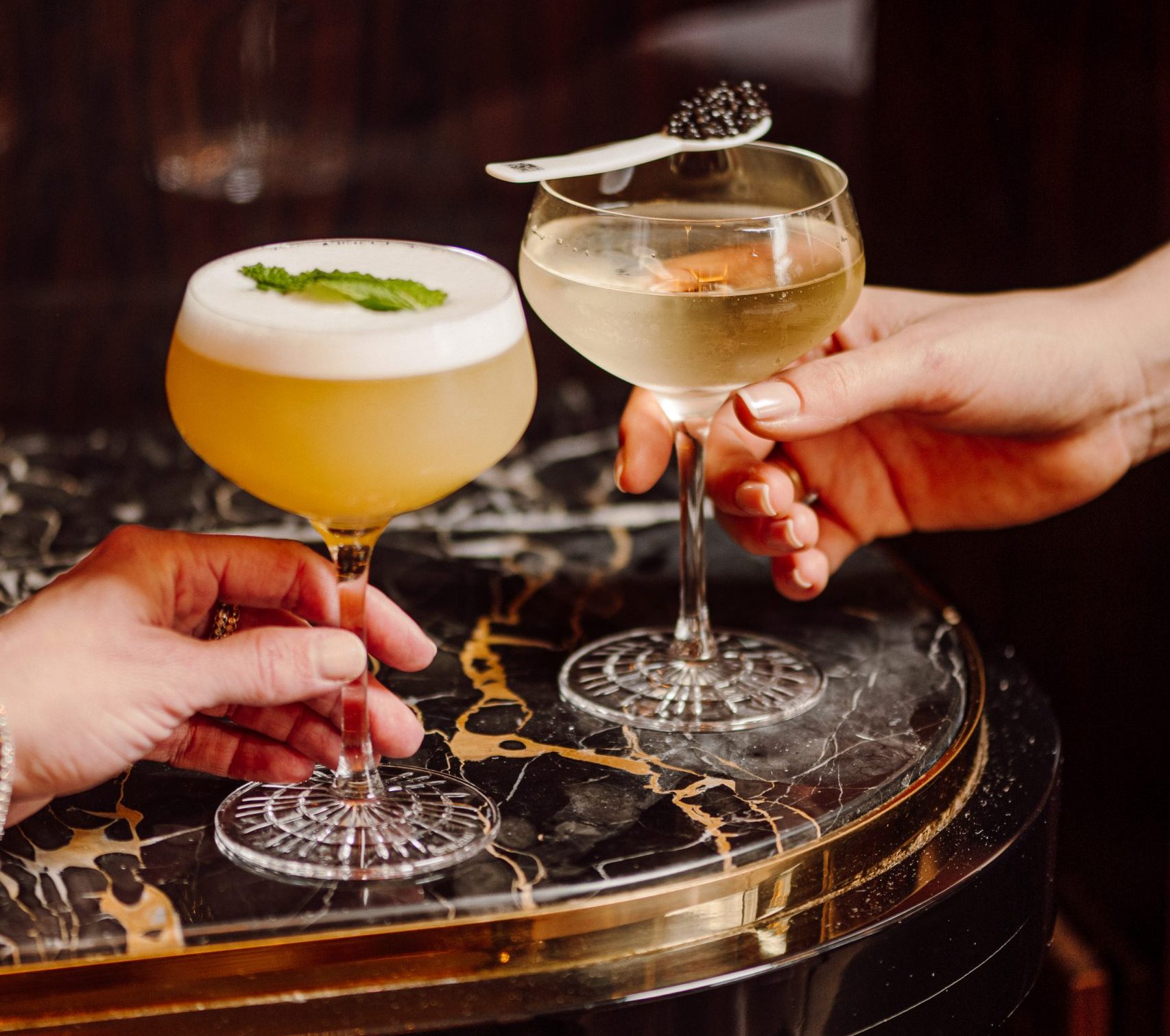 The new signature cocktails from La Maison du Caviar.